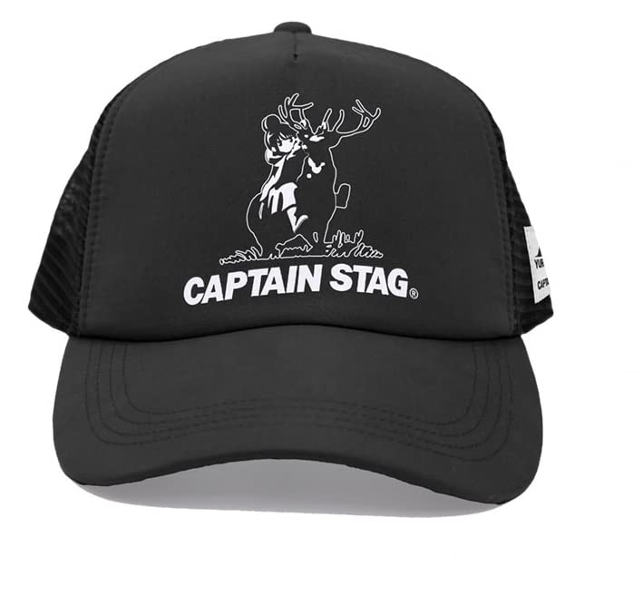 

2D Cospa x Captain Stag Yuru x Captain Stag Mesh Cap BLACK Yuru Camp Camp чорний