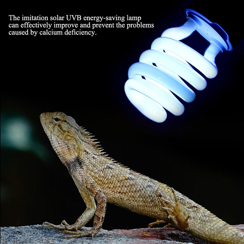 E27 26W Pouštní Reptilárium Žárovka UVB Vápník Ultrafialová Lampa 220-250V 10.0