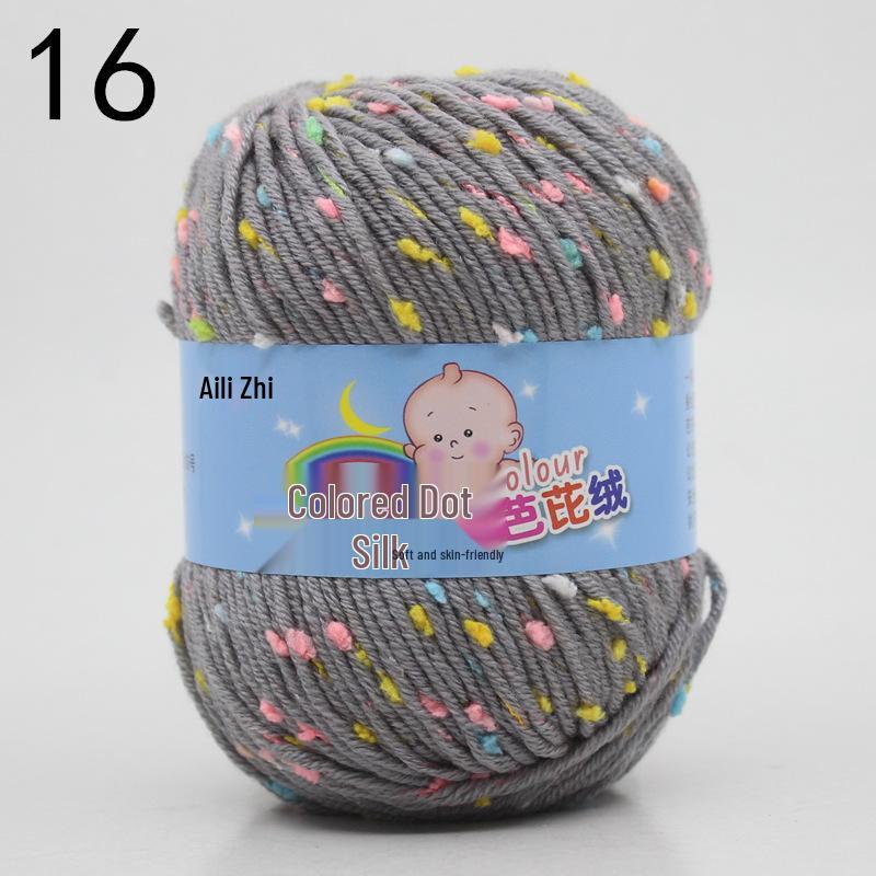 Velvet Milk Cotton Yarn Ball for Infant Sweaters & Crochet Shoes DIY Kit