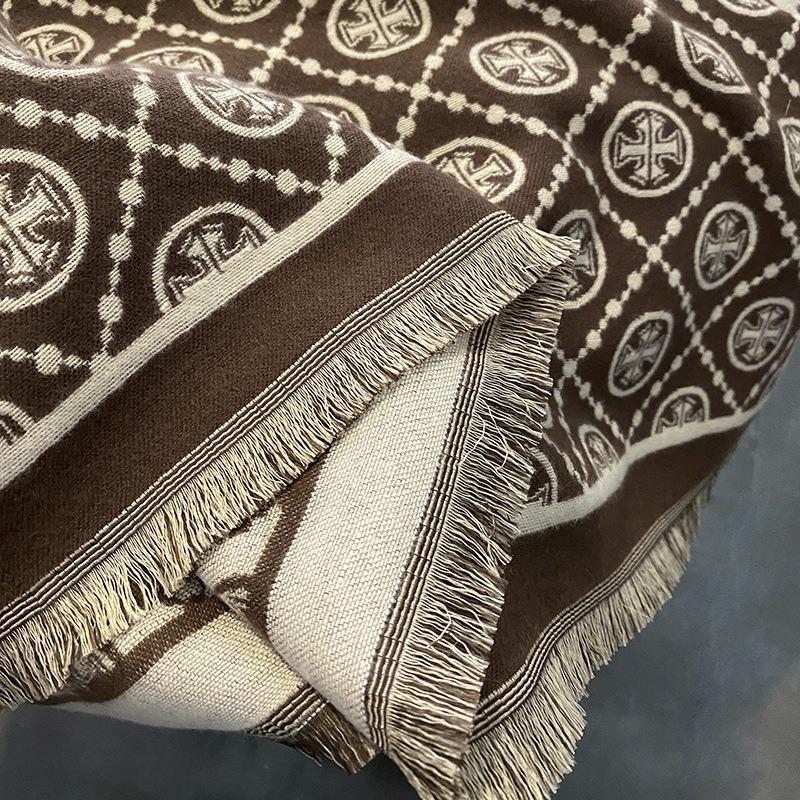 Scarf Women's Winter Classic New Versatile Lengthened Imitation Cashmere Shawl Thickened Fashion Letter Warm Scarf