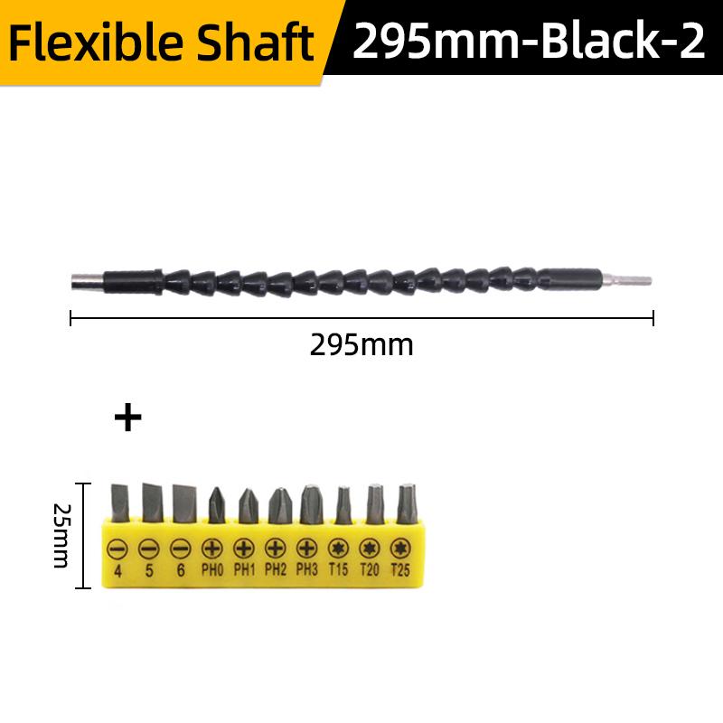 Flexible Shaft Drill Bit Extension Holder 295/400 Link Drill Hex Screwdriver Soft Driver Extend Rod Tools Slotted Phillips Star