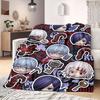Tokyo Ghoul Vibrant 2D Print Flannel Blanket, Soft Cartoon Bedding for Sofa Bed, Outdoor Picnic Throw Mat_LIAN
