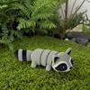 Stress Relief Toy 3D Printed Raccoon Figurine Decoration with Movable Joints, Cute Articulated Soft Color Decor Animal Desktop Ornament, for