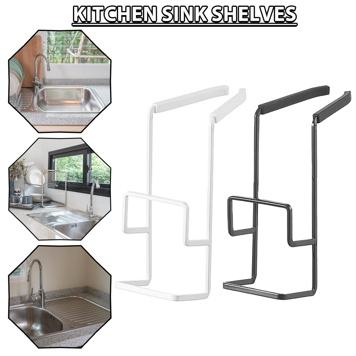 

PDTO Раковина Caddy Раковина Держатель для губки Подвесная кухонная стойка для смесителя Поднос для слива губки