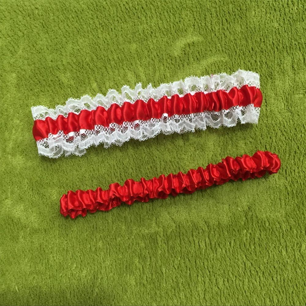 Neuer Damen Strumpfband Brautspitzenstrumpfband Schleife Blau Beindekoration Hochzeit Hochzeitsstrumpfband