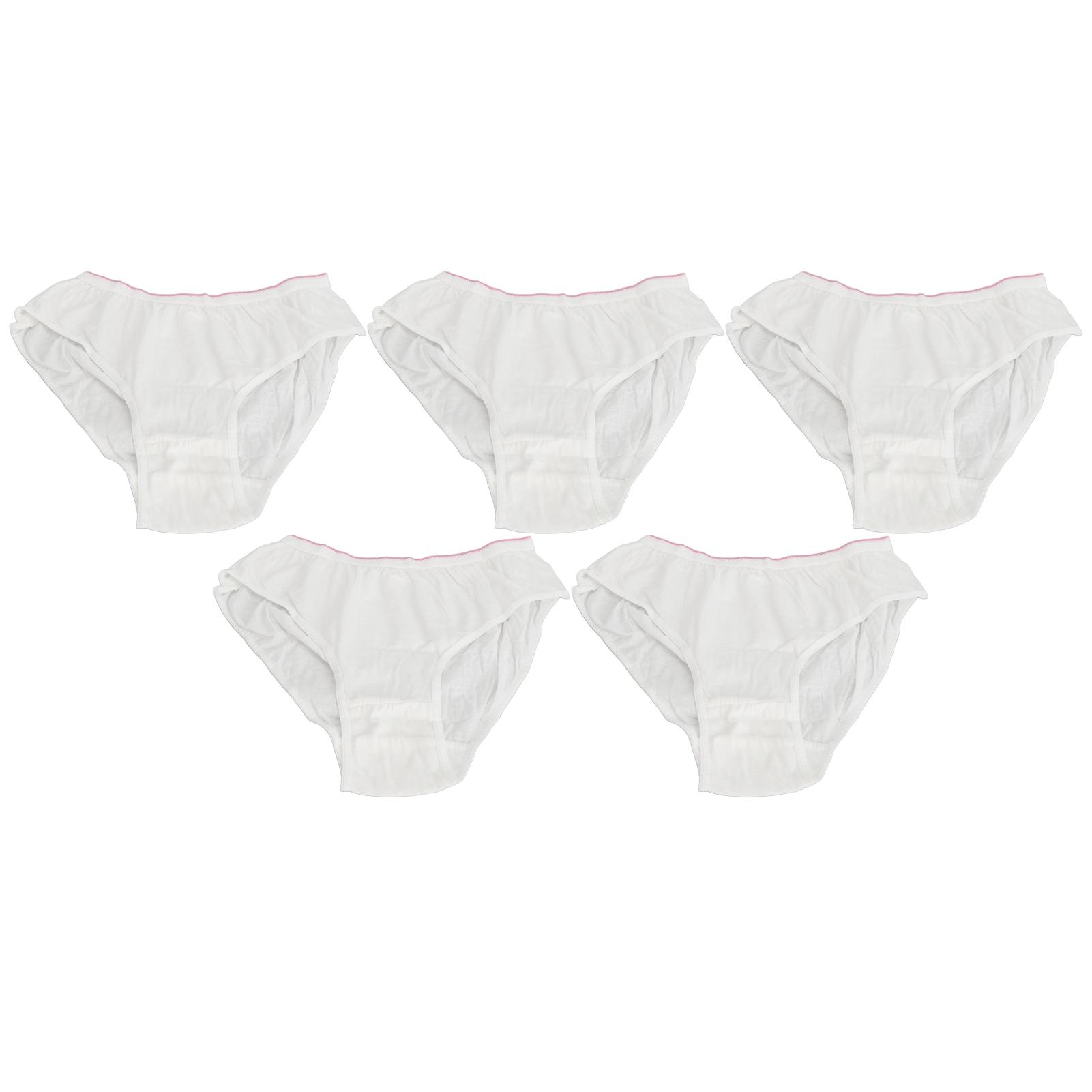 

5 шт. Женское одноразовое нижнее белье Гигиеничная индивидуальная упаковка Приятное к коже Дышащее Чистый хлопок