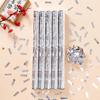 60cm Silver Glitter Confetti Cannon - Handheld Wedding or Broadcast Celebration