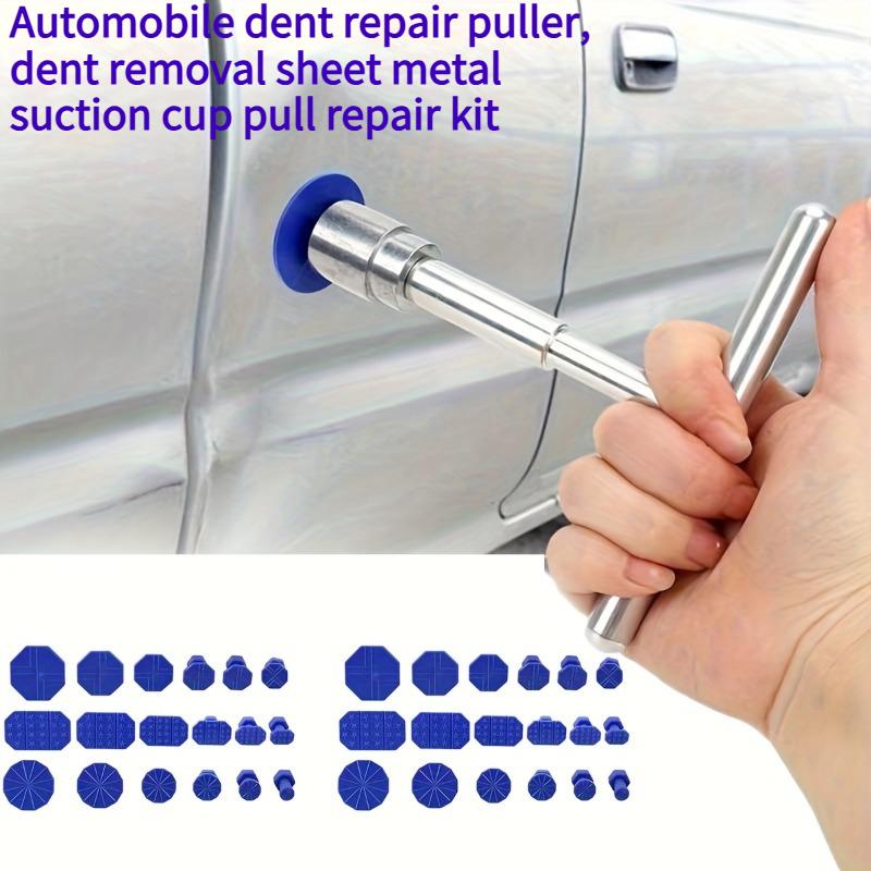 1SET Car Dent Repair Tool, Silver T-Handle with 36 Blue Car Dent Drawrings, Affordable, Rugged, Industrial Quality