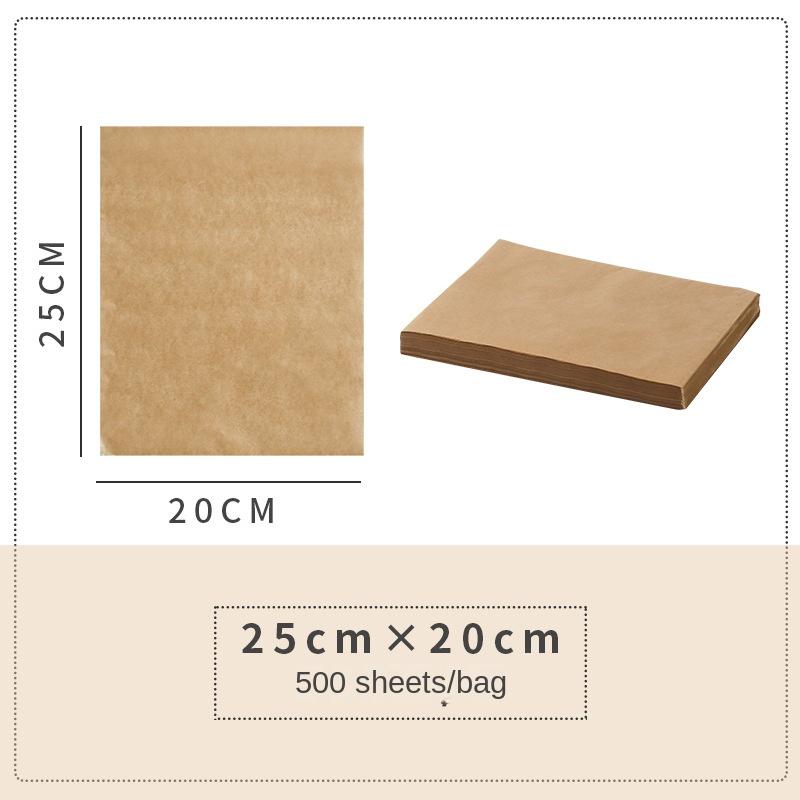 Backmattenpapier Küchenofen Kommerzielles gelbes Silikon-Fettschutzpapier Ölabsorbierendes Papier Fettschutzpapier für frittierte Lebensmittel Braunes Grillpapier