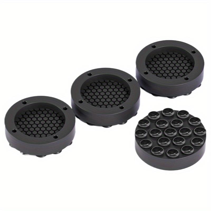 

4 шт. амортизирующих подушек с присосками, противоскользящий материал, ножки для стиральной машины с шумоподавлением, подходят для стиральных машин и мебели чёрный