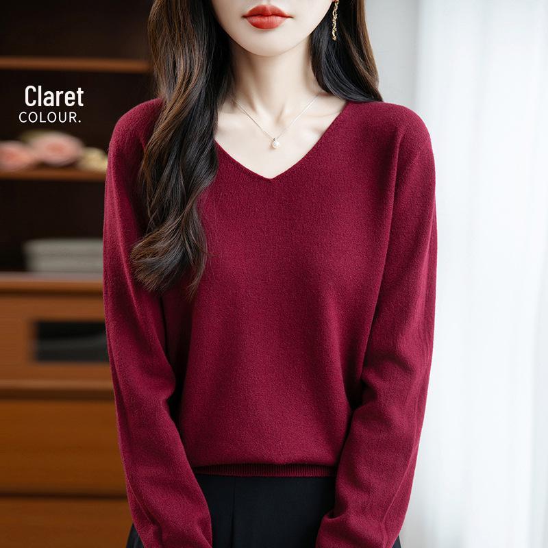 V-Neck Soft Knit Layered Sweater - Spring & Autumn Style
