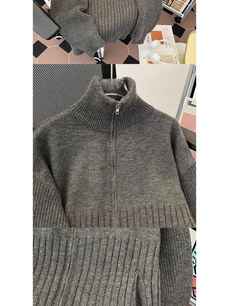 Unisex Herbst-Rollkragenpullover: Stilvolles, locker gestricktes Design für mühelosen Komfort