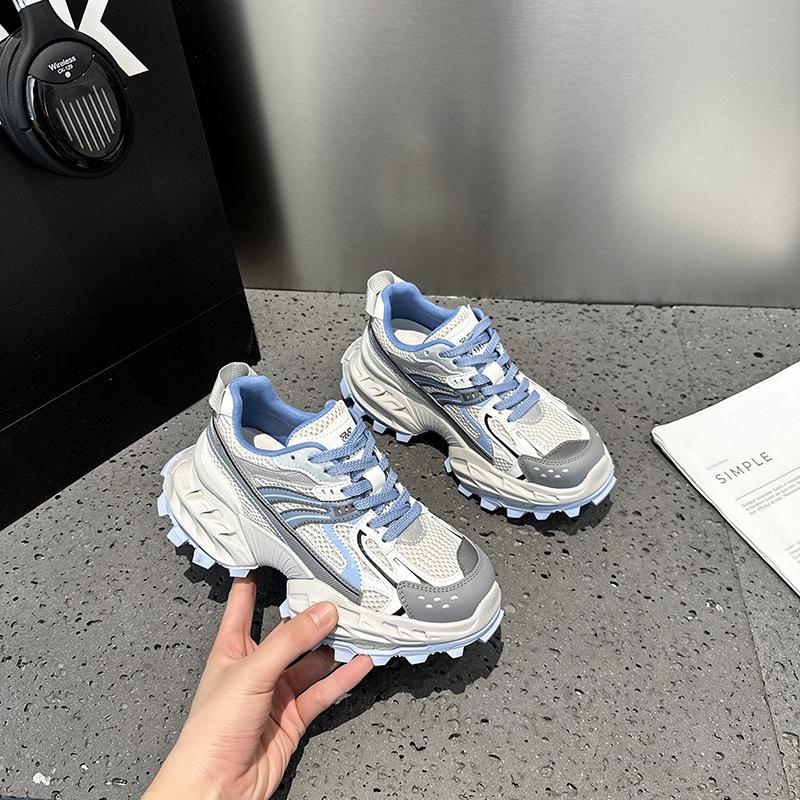 Dad shoes women's tide summer new mesh breathable sports style casual shoes versatile platform running shoes