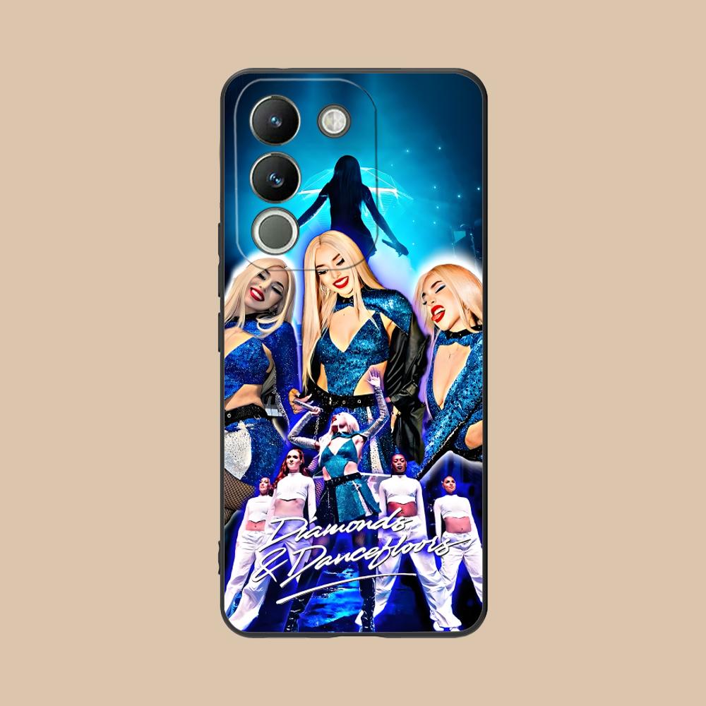Fashion Ava Max Matte TPU Mobile Phone Case for VIVO Y77 76 75 74 73 72 58 56 55 51 50 38 36 Y19 Y18 Y03 Y01 5G Colorful Cover