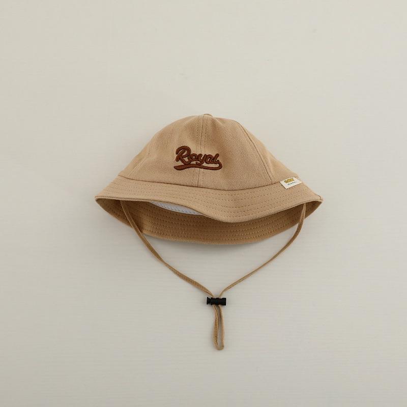 Letter Embroidery Baby Bucket Hat Breathable Thin Cotton Toddler Boy Girl Fisherman Cap Casual Travel Kids Sun Hats