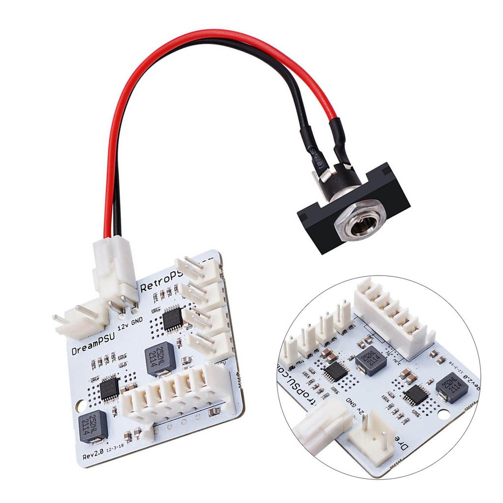 Universelles Netzteilboard für Dreamcast-Konsolen, Geringer Stromverbrauch, Verbessert Kühlsysteme Plug & Play Design