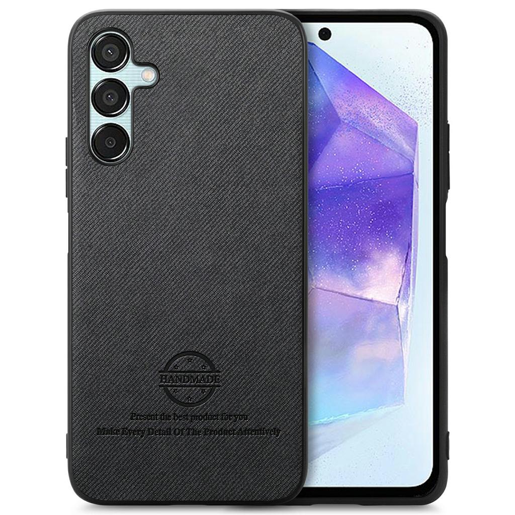 For Samsung Galaxy A16 4G/5G Case Cloth Texture Leather+PC+TPU Anti-Drop Phone Cover