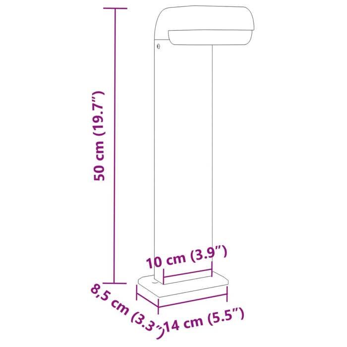 VidaXL Lampadaires d'extérieur 3pcs noir aluminium moulé sous pression, éclairage au sol d'extérieur, éclairage au sol de 4006339