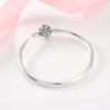 New 925 Sterling Silver Charm Love Pink Rose Bracelets Bangles Diy For Fashion Jewelry Womens Accessories Trendy Jewelry Gift