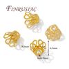 18K Gold Plated Flower Bead Caps For Jewelry Making,Caps For Bracelets,Beads Separators,DIY Accessories