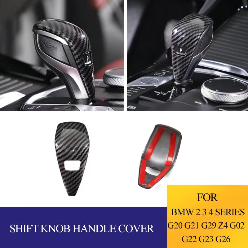 Car Gear Head Shift Knob Cover Handball Trim Sticker for BMW 2 3 4 Series G20 G21 G22 G23 G26 G29 Z4 G02  Accessories