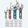 4/5/6/8 Inch Short Handle Adjustable Wrench Portable Mini Large Opening Monkey Spanner Household Wrench Tools