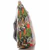 Strandtasche mit tropischem Blumenmuster und Reißverschluss