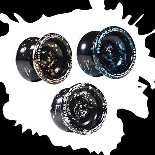 Yomega Dash Yoyo - Pro Aluminum Metal Responsive Yoyo, C Size Ball Bearing, Advanced Yoyo Tricks + Extra 5 Strings + Gloves + Bag + Die & 3-Month Warr