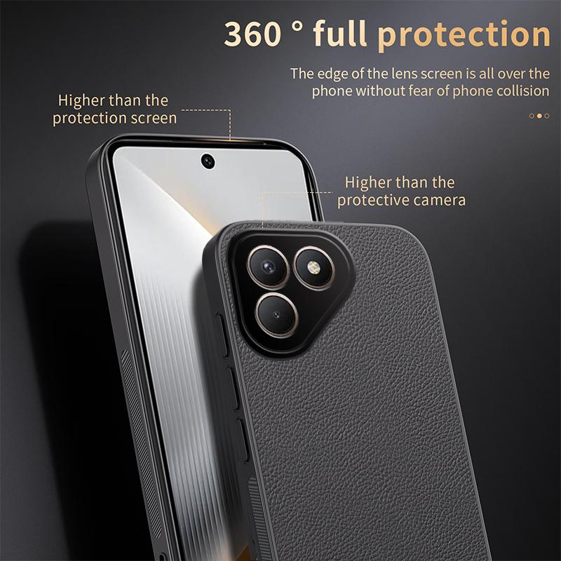 Luxury Business Leather Soft Frame Magnetic Cover For Tecno Pova 7 Pova7 4G 5G Phone Cases Capa