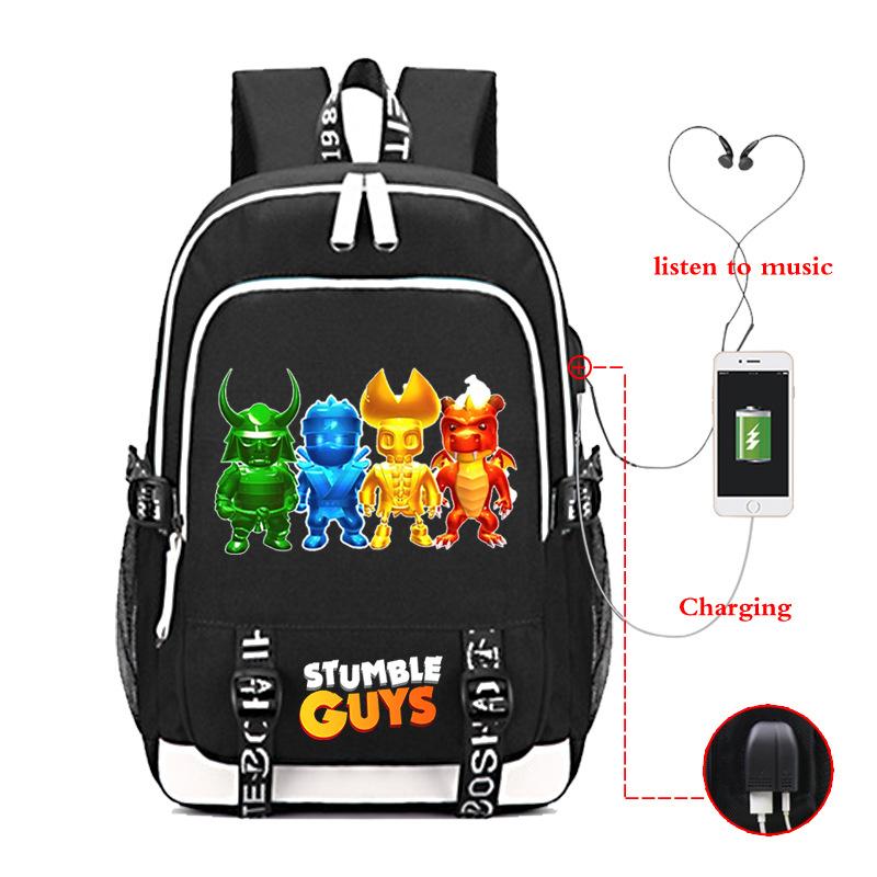 Crash Party Stumble Guys game merchandise junior high school high school high capacity backpack travel bag mountaineering bag