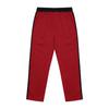 Pantaloni de trening largi pentru bărbați, căptușiți cu fleece, tricotaj greu, dungă contrastantă laterală, șnur, croială largă, casual, sport
