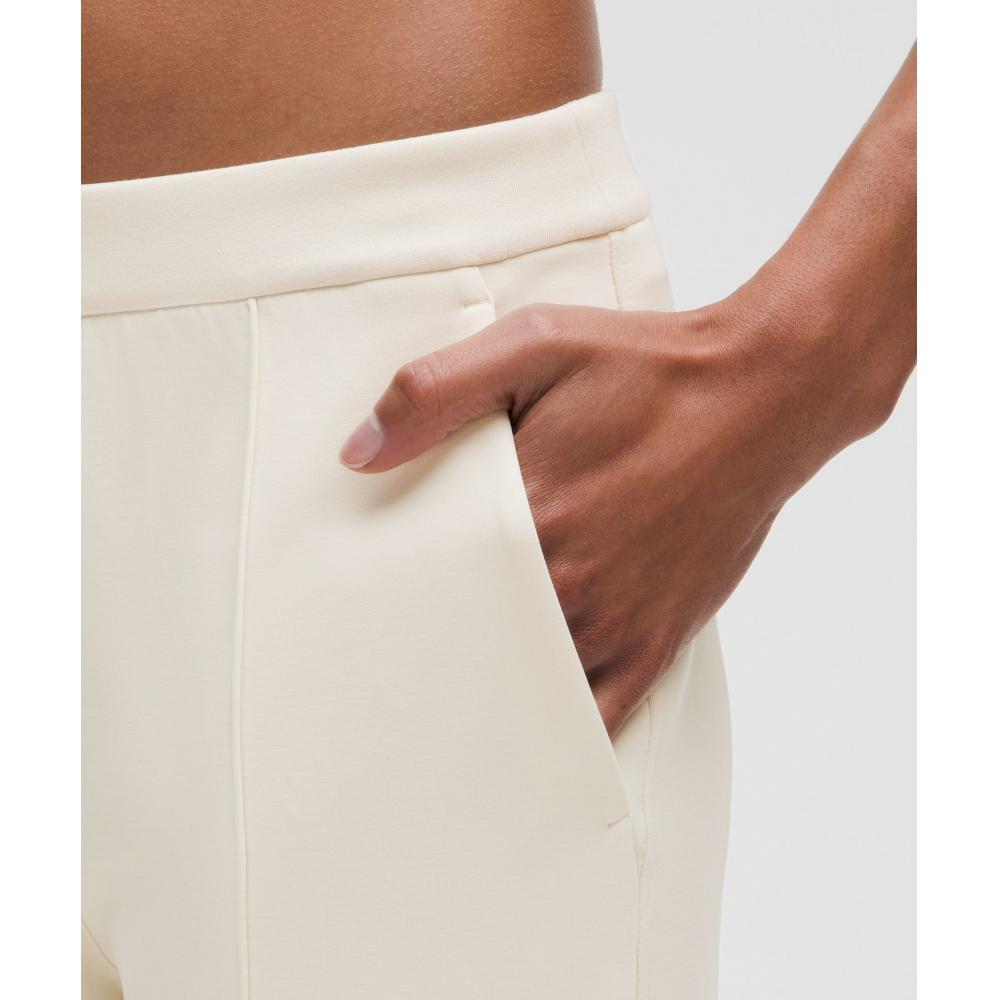Lululemon Softstreme Pintuck Mid Rise Pant  Regular Light Ivory