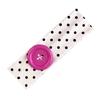 Summer Elastic Headband, Pure Color Dot Print Headband with Button Decor, Versatile Hair Accessories for Daily Party Outing Hair Decoration