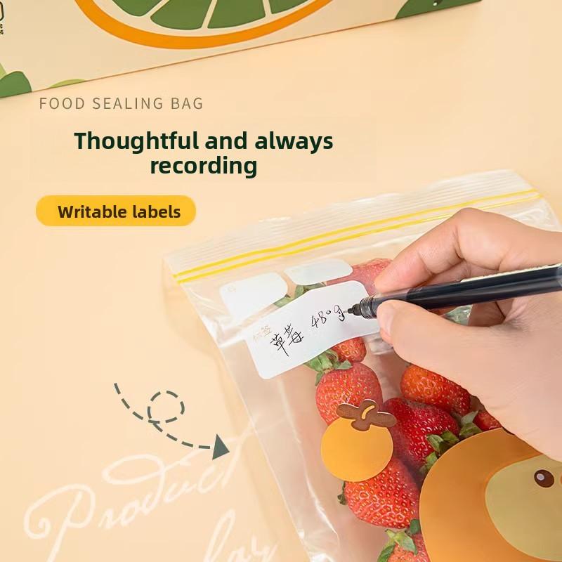 Sealed Bag, Food Grade Fresh-keeping Bag, Household Refrigerator, Self Sealing, Thickened Plastic Seal, Refrigerated Storage