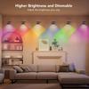 Smart Eave Lights RGB Permanent Outdoor Lights Waterproof DIY Color String Lights App Remote Music Sync for Home Holiday Decor