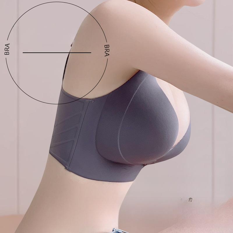 Adjustable Lingerie Women's Large-sized Anti-sagging Bra Seamless Gathering Bra Beautiful Back Retraction Accessory Bra Push Up Bra