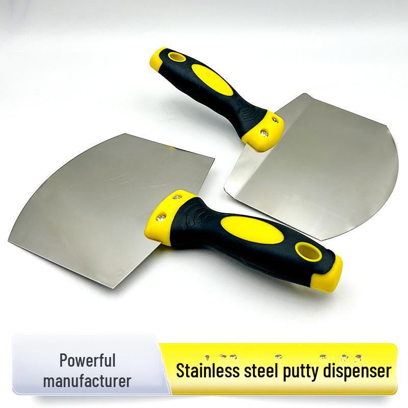Putty Paint Stainless Steel Arc Loading Shovel - Gray Gypsum Cement Mud Board