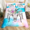 Farm Animal Duvet Cover Set Single King Queen Bohemian Mandala Bedding Set Microfiber Deer Bull Head Cow Skull Comforter Cover