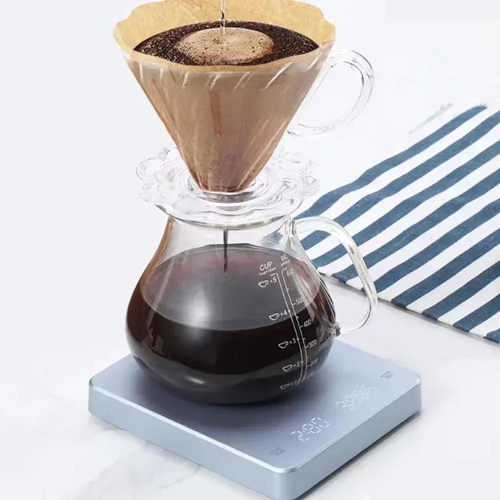 3kg/0.1g Digital Coffee ScaleRechargeable Espresso MiniCoffee Scale Drip Coffee Scale Food ScaleAccurateKitchen Scale with Timer
