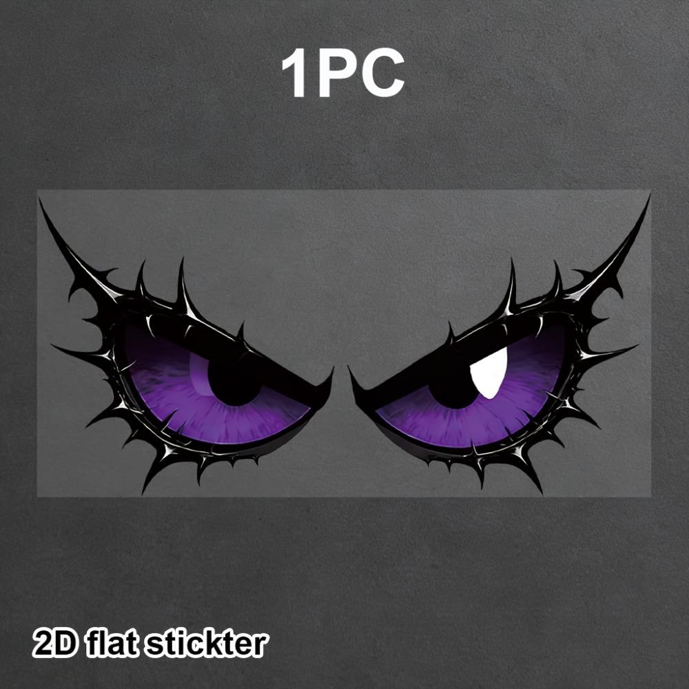Monster Eye Irregular Sticker, Self-adhesive Vinyl Decal, DIY Ornament for Motorcycle Fuel Tank Helmet Fairing Rear Windshield