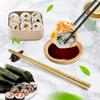 HUMTSO Sushi Making 12 Piece Sushi DIY Sushi Maker Kit for Includes Sushi Bamboo Avocado Rice Chopstick Guidebook Kit, Set, Beginners, Mat,