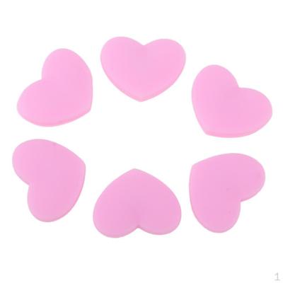6pcs Pink Heart-Shape Racquet Vibration Dampener Damper