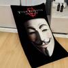 Science Fiction Film V For V-vendetta Anime Beach Swimming Towel Soft Absorbent Washcloth Children's Gifts For Kids Travel Gym