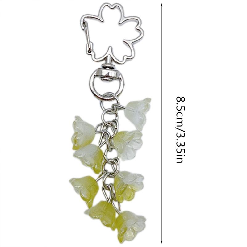 Bunter Blumenanhänger Schlüsselanhänger Blumenanhänger Schlüsselanhänger für Handys Taschen