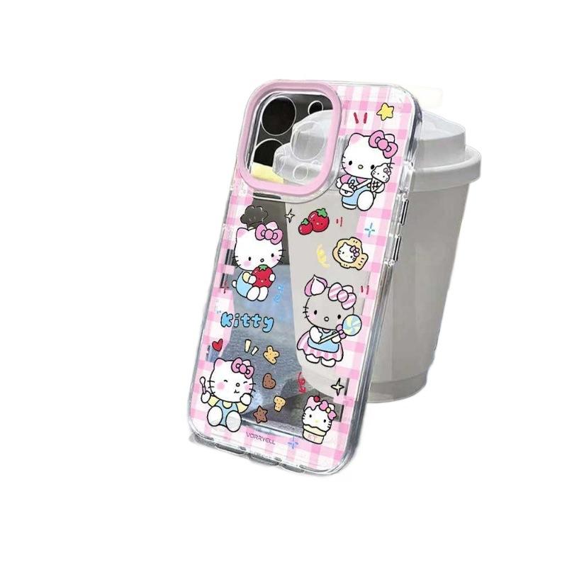 Creative KT cat for apple 17promax transparent 16 15 14 space shell 15pro soft shell 13 cute