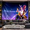 Kpop Demon Hunters Personalized Tapestry Support Custom Name, Wall Art Home Decoration