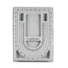 Gray Resin Bead Board 32x24CM Measurement Scale Design Tray Bead Stringing Tool Practical Tool Bead Design Board DIY Craft