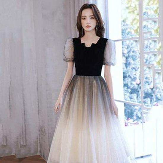 Elegant 2026 Women's Summer-Autumn Evening Gown: Slimming Dress for Banquets and Socialite Gatherings