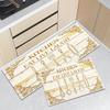 Retro Border Kitchen Tool Runner Rug Waterproof Oilproof Non Slip Anti Fatigue Farmhouse Floor Rug