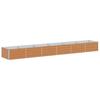 Raised Bed Light Brown 480 X 80 X 45 Cm Galvanized Steel